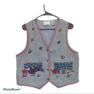 Vintage 1990’s Casey And Max Vest Size M